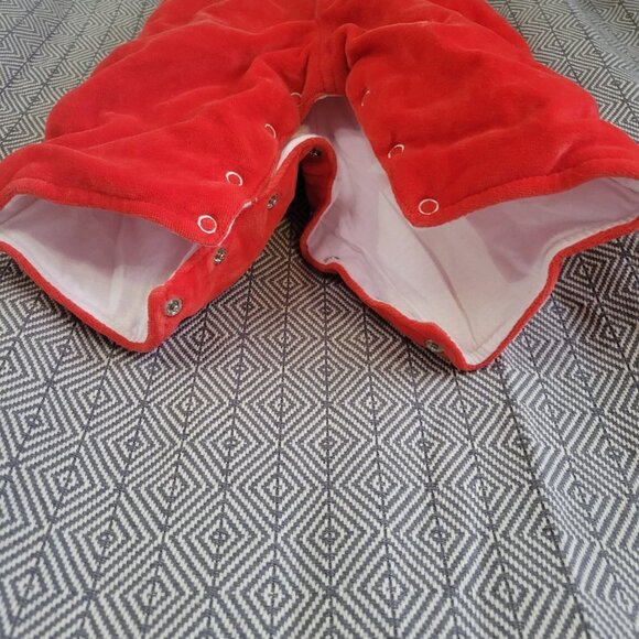 Rare Vintage Mother’s Touch Red & White Baby Jumper Overalls 3-6 Months - Picture 13 of 13